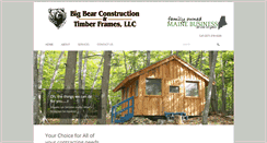 Desktop Screenshot of bigbearconstructionandtimberframes.com